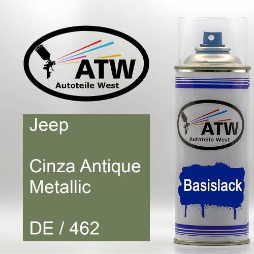 Jeep, Cinza Antique Metallic, DE / 462: 400ml Sprühdose, von ATW Autoteile West.
